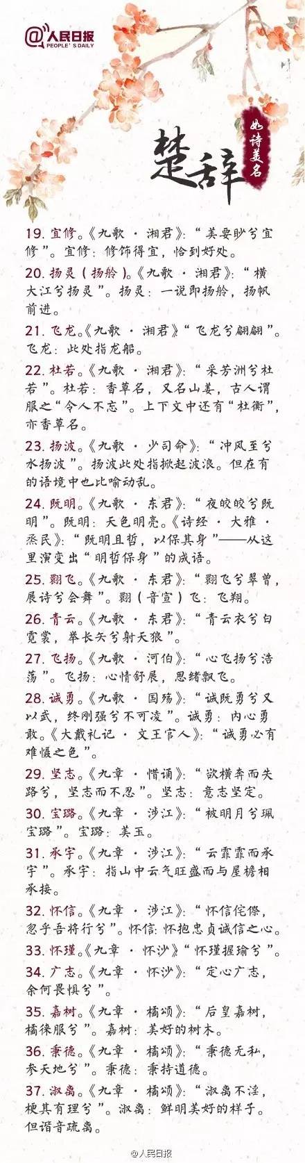 楚辞 起名_楚辞+起名_楚辞起名字