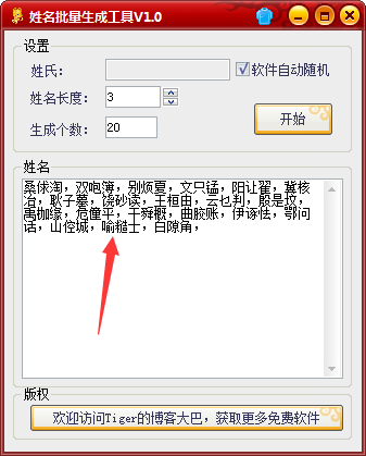 姓名批量生成工具